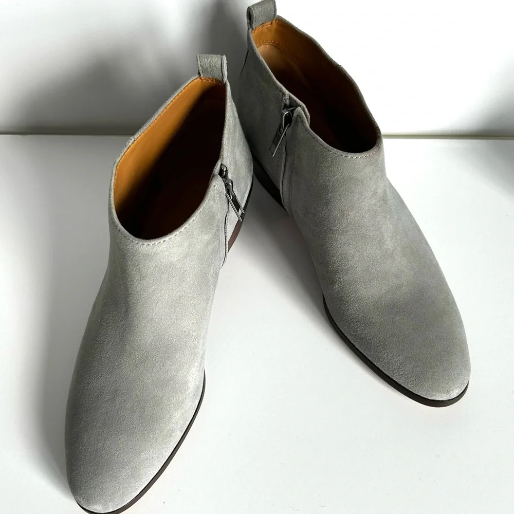 J. Crew Gray Ankle Boots - Picture 2 of 13
